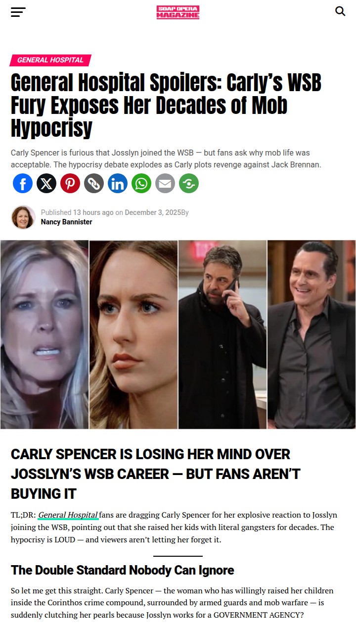 Carly’s Mob Double Standard? Fans Are FED UP 😤