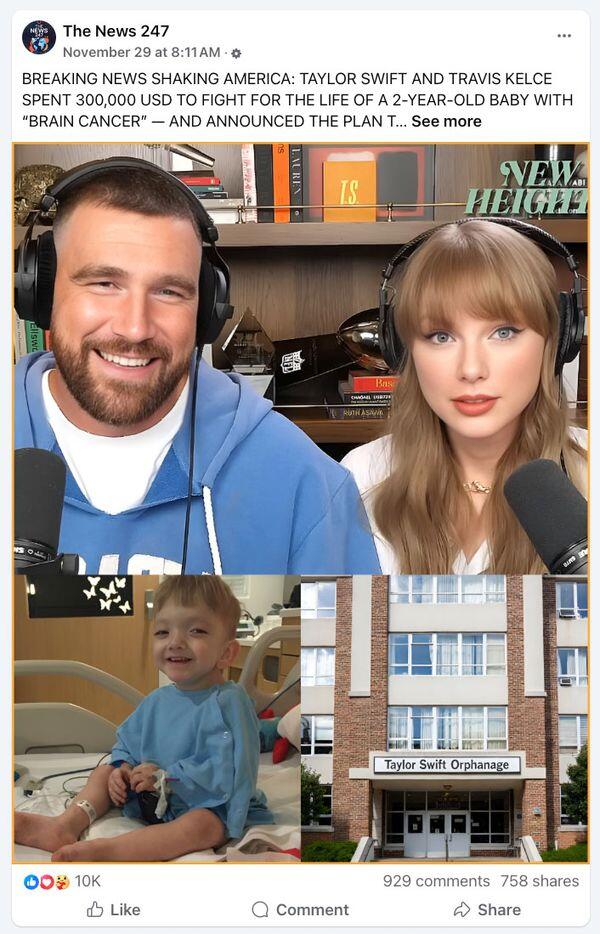 Taylor Swift & Travis Kelce Donation Rumor Busted