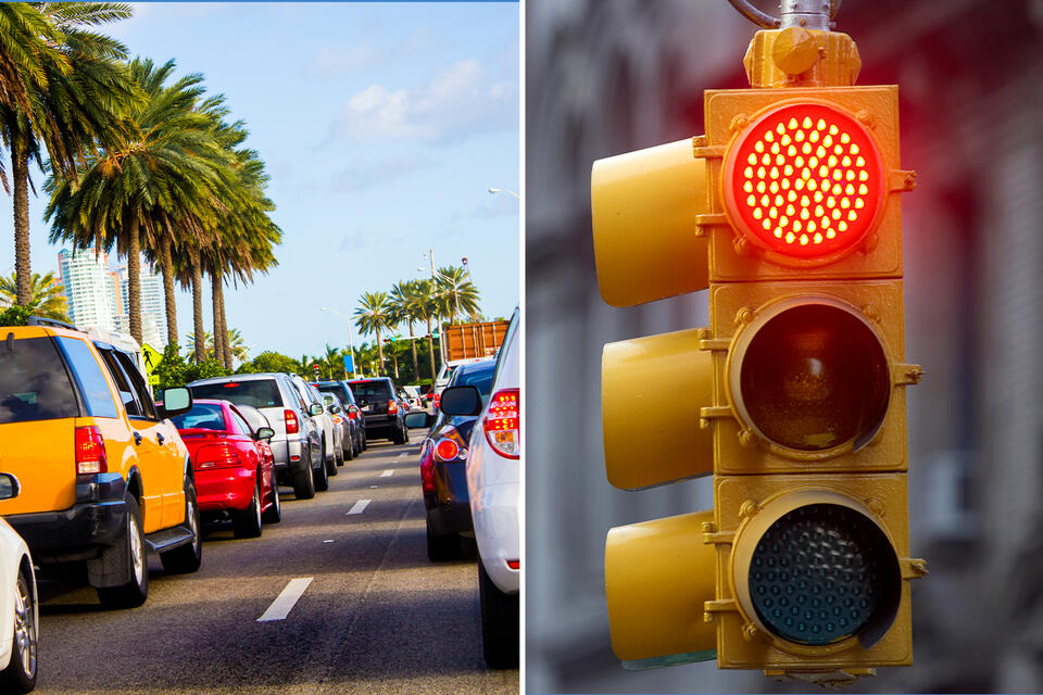 Blue Lights at Intersections?!