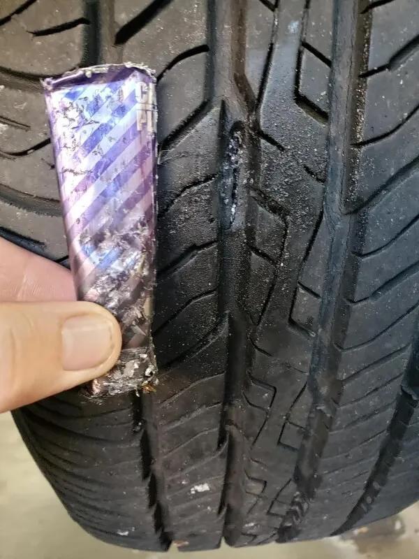 You Won’t Believe What Was Stuck in This Tire