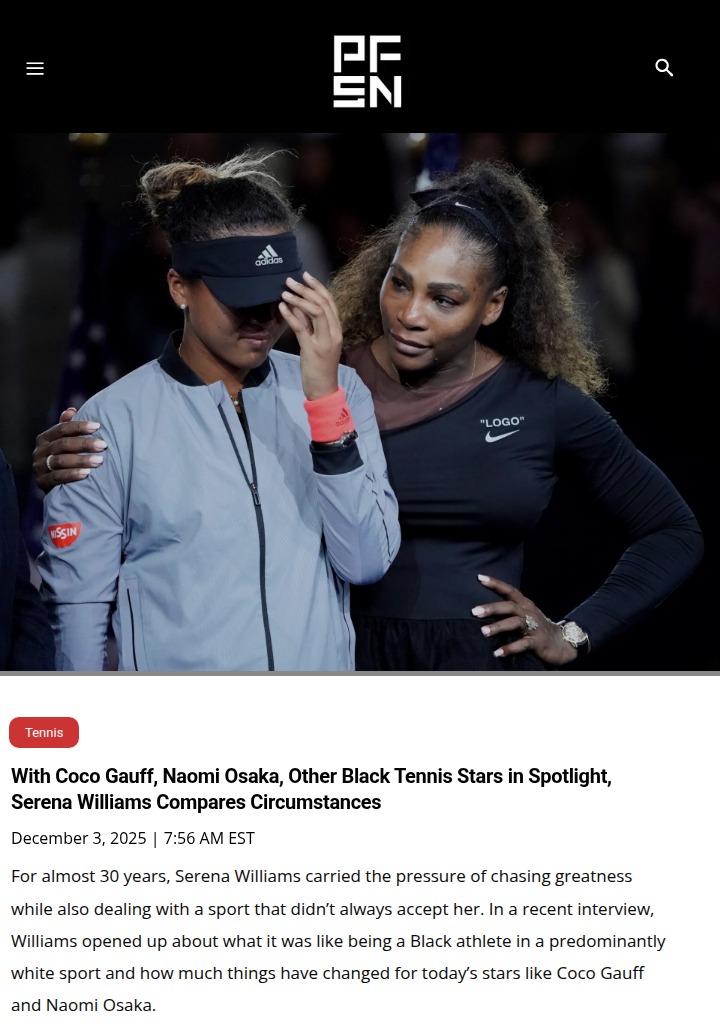 Serena Williams on Black Tennis Trailblazers