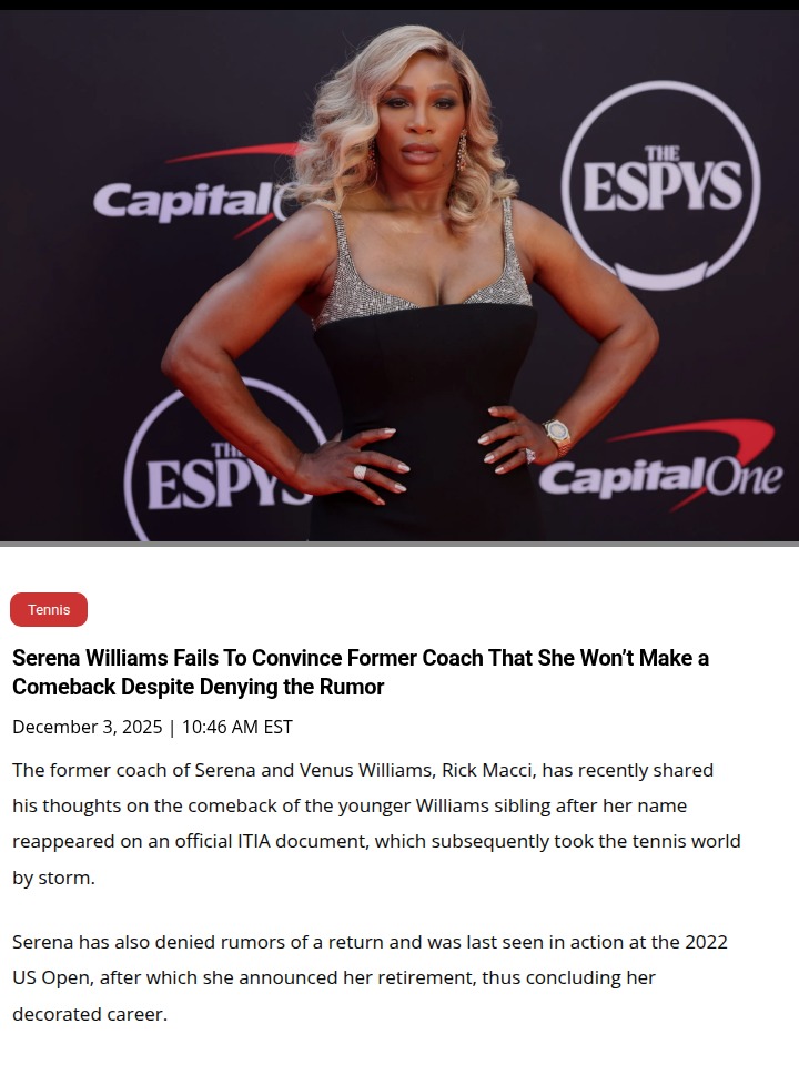 Serena Williams Comeback Rumors Heat Up