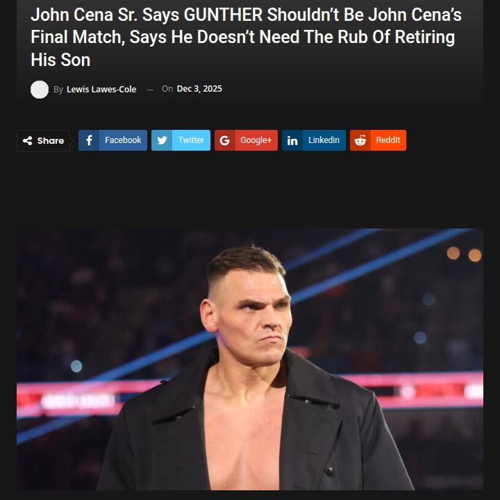 Should GUNTHER Retire The Champ?