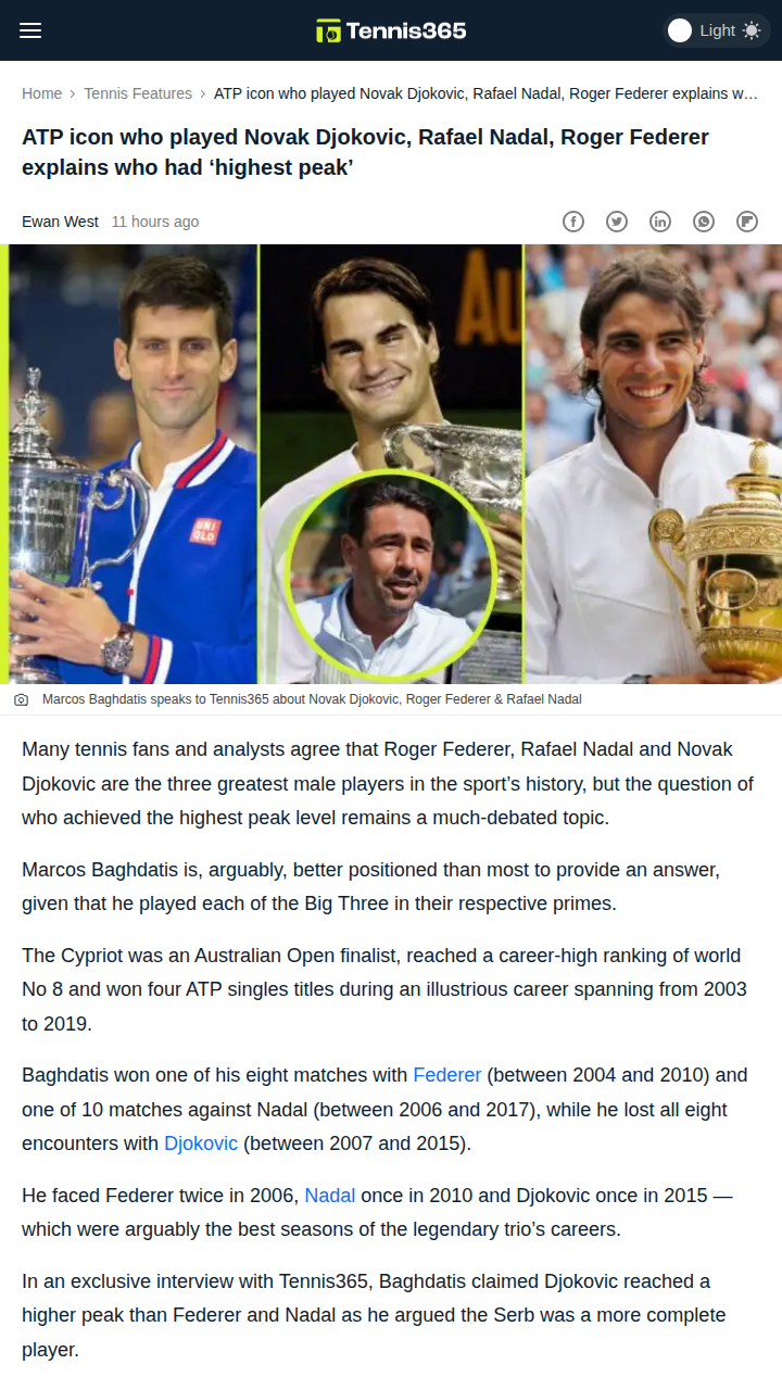 Who Had the Highest Peak: Big 3 Debate!