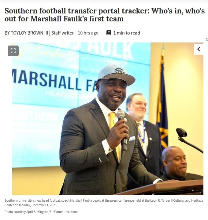 Marshall Faulk shakes up Southern football