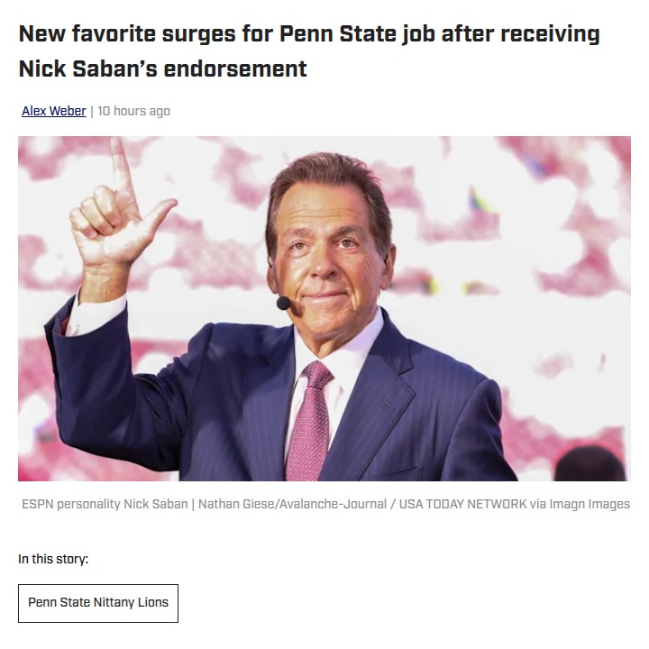 Daboll Surges in Penn State Coaching Race