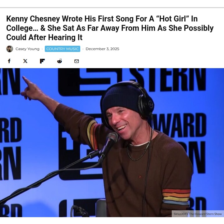 Kenny Chesney’s First Song Fail 😂
