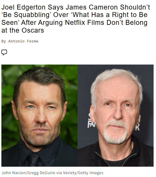 Joel Edgerton vs James Cameron: Oscars Drama 🎬