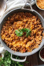 Cheesy Taco Rice Skillet