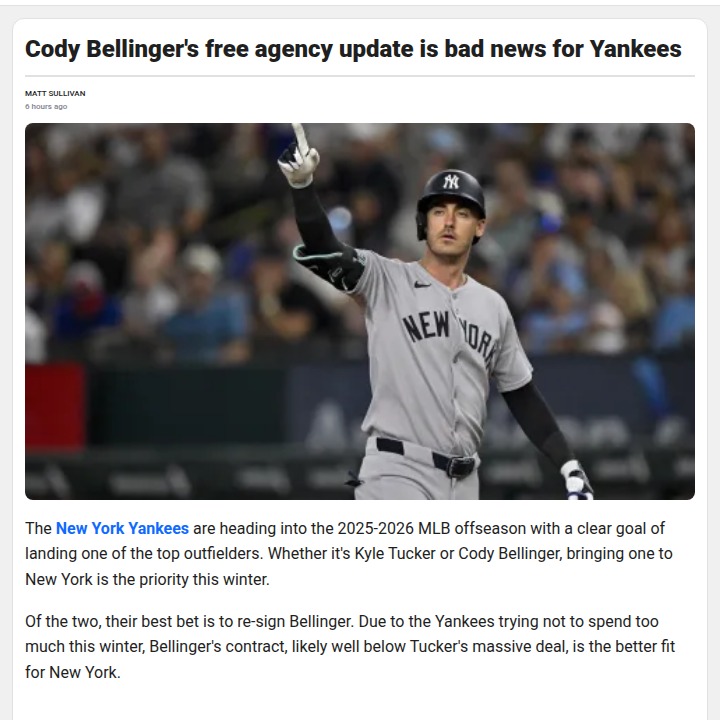 Yankees’ Belli Dilemma: Tucker Deal Looms