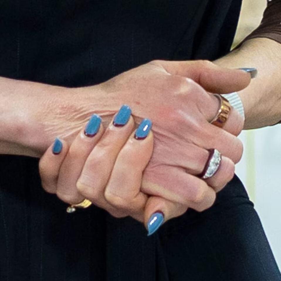 Queen Rania’s Blue French Mani Is a Vibe