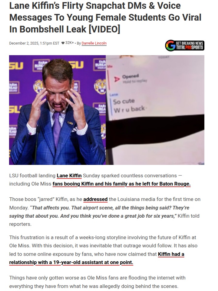 Lane Kiffin’s ‘Lanestein Files’ Leak: What’s Next?