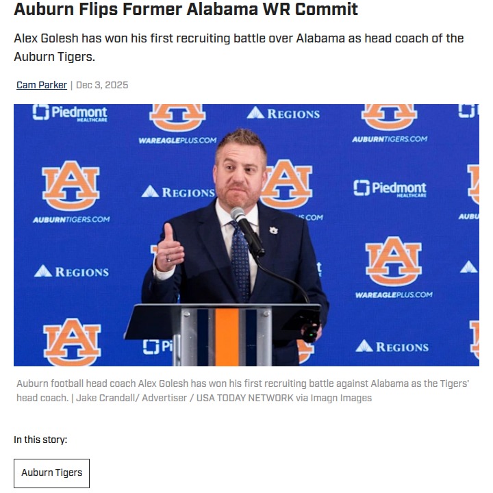 Auburn shakes up recruiting with big flips