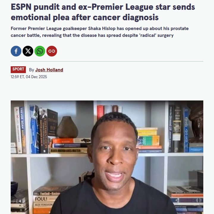 Shaka Hislop’s Brave Battle: A Keeper’s Message