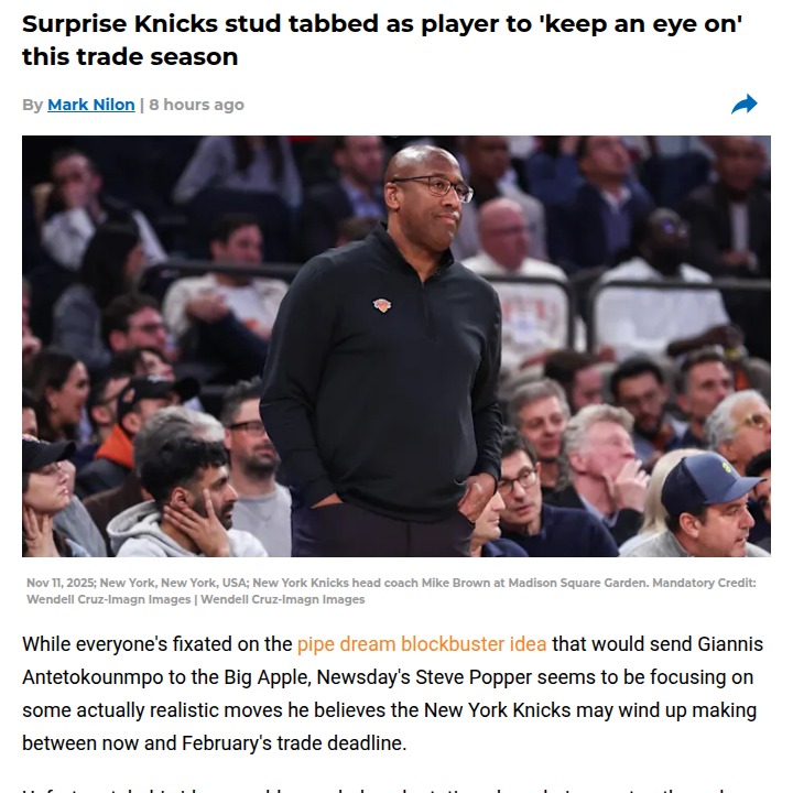 Knicks fans brace for possible McBride trade