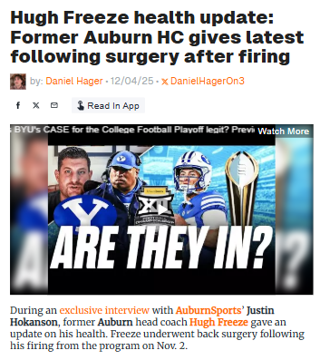 Hugh Freeze bounces back after Auburn exit