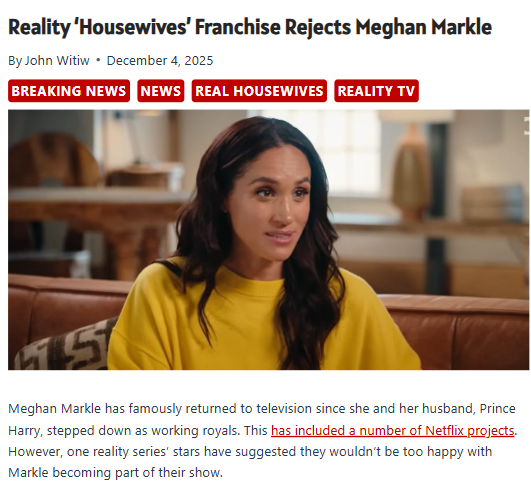 RHOL Cast Throws Shade at Meghan Markle 👀