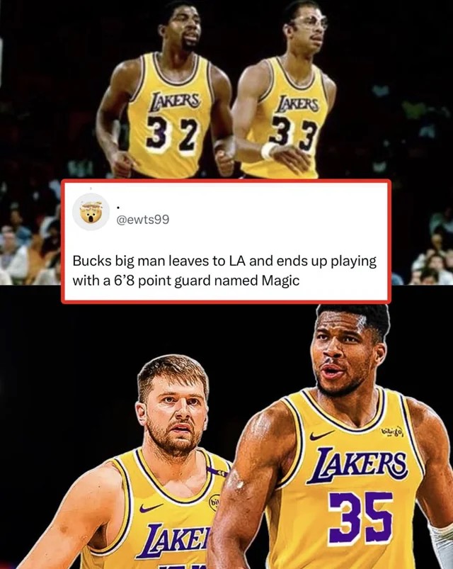 Do you see Giannis–Luka Lakers actually happening?