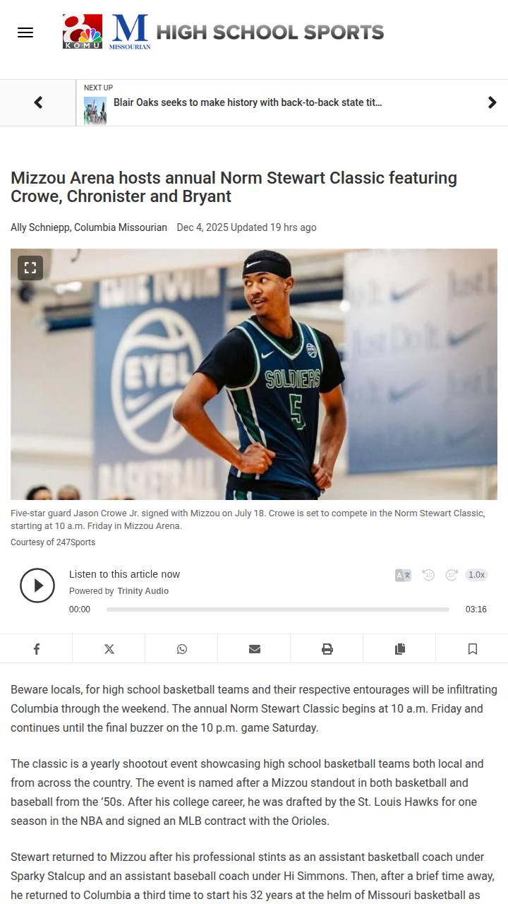 Tigers’ future stars hit Mizzou Arena this weekend