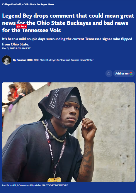 Legend Bey’s wild flip shakes up Buckeyes hopes