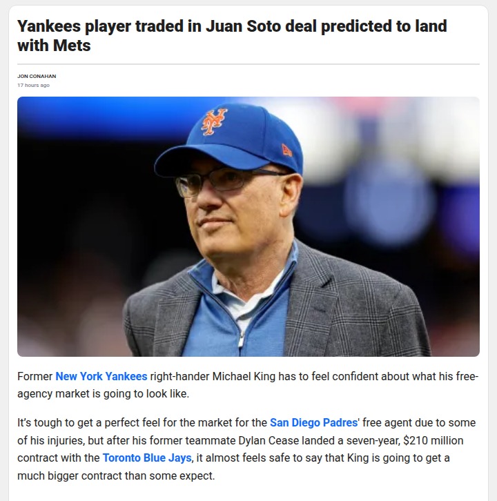 Will King Cross the Subway Series Line?