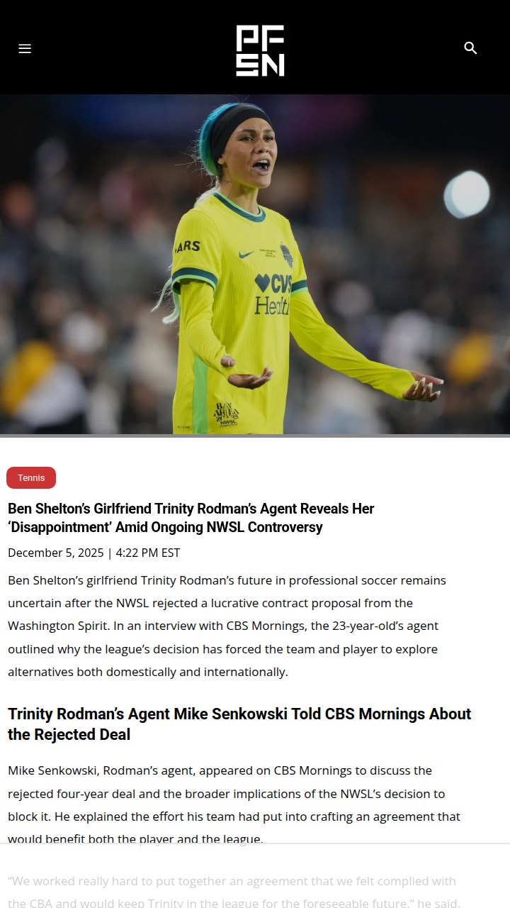 Rodman’s NWSL Deal Blocked: What’s Next?