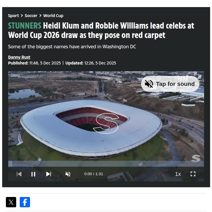 World Cup 2026 Draw: Legends & Celebs Shine