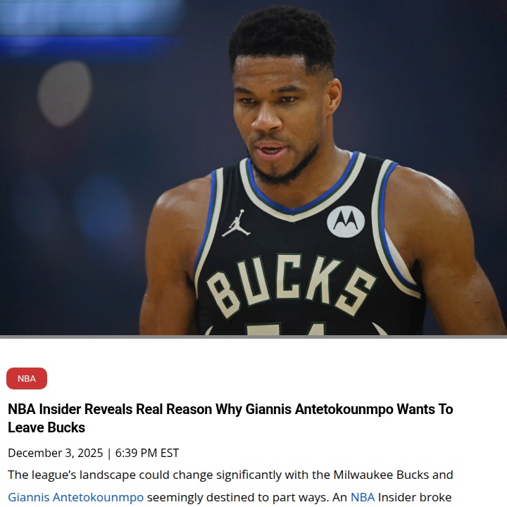 Why the Greek Freak Might Bolt Milwaukee