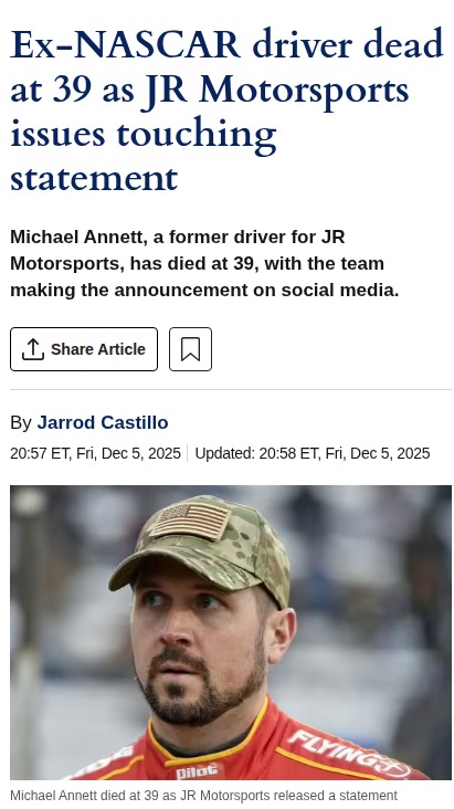 Remembering Michael Annett: JRM’s Heart