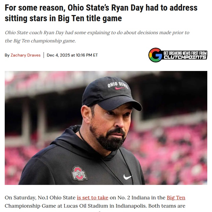 Why Ohio State won’t rest stars vs Indiana