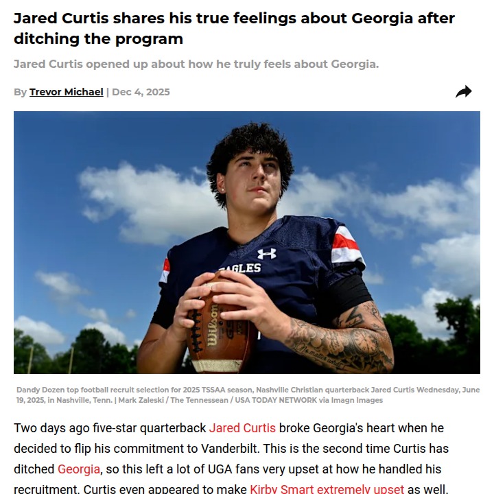 Jared Curtis’ bold move shakes up Georgia football