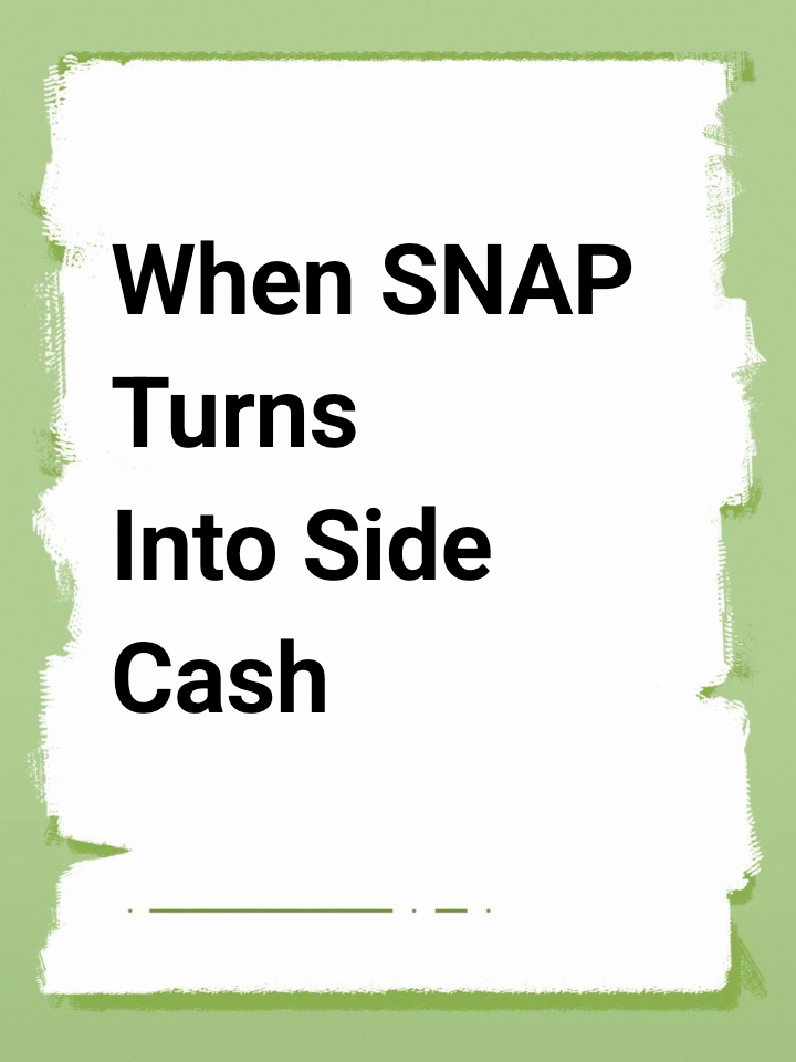 When SNAP Turns Into Side Cash