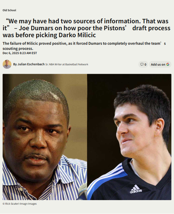 How the Pistons’ draft miss changed the NBA