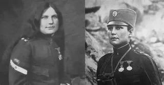 Milunka Savić disguised herself as her sick brother to fight in WWI, survived 9 wounds across 10 battles, became the most decorated female soldier in history, and survived a German concentration camp when a German general recognized her legendary status and ordered her immediate release.