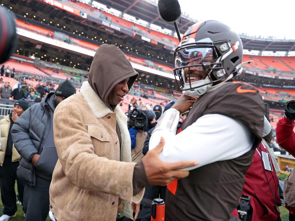 Deion Sanders brings extra energy to Browns-Titans game