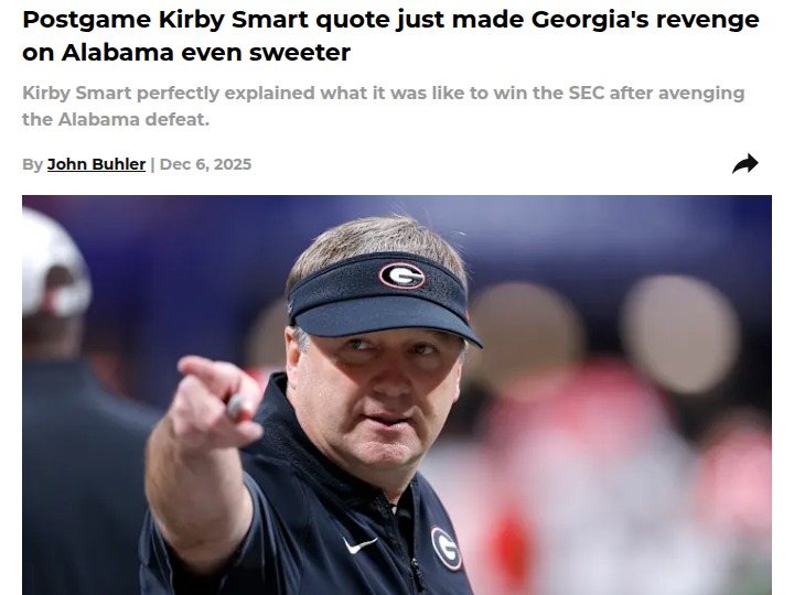 Georgia finally gets revenge on Alabama