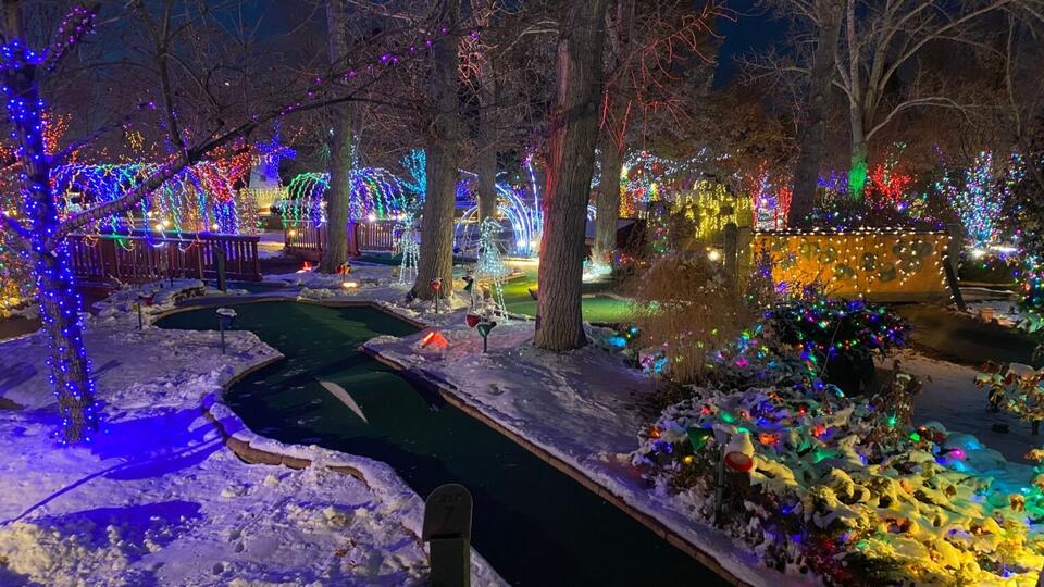 Mini golf in Westminster glows with 100,000 lights