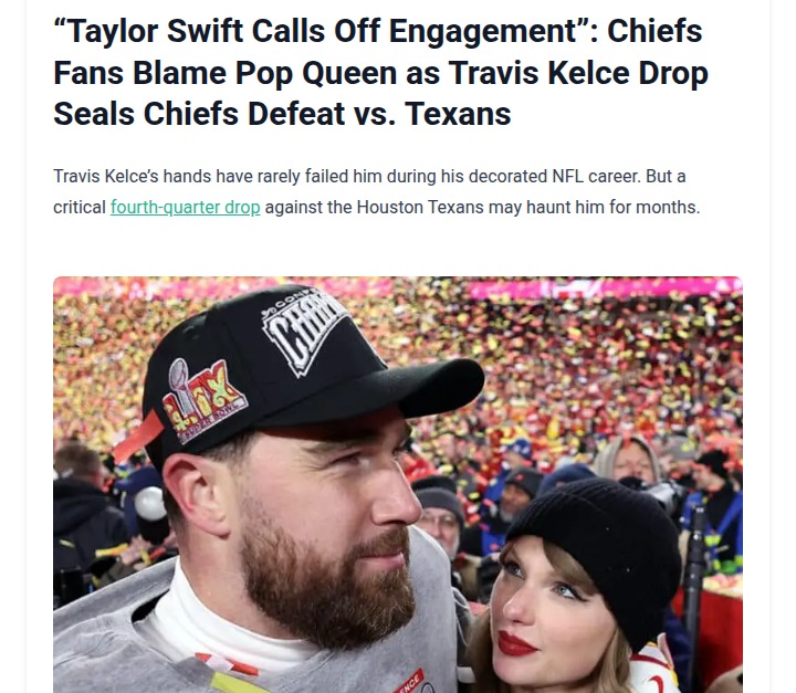 Chiefs’ playoff hopes rocked by Kelce’s drop