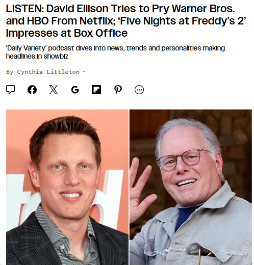 David Ellison vs Netflix: WBD Drama 🍿