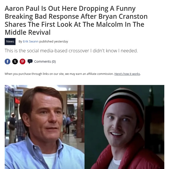 Aaron Paul’s Hilarious Hal Throwback 😂