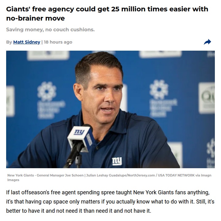 Giants’ $25M roster shakeup could change everything