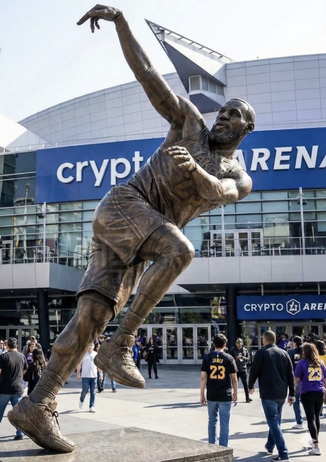 How do you like Lebron's Statue outside of Crypto?