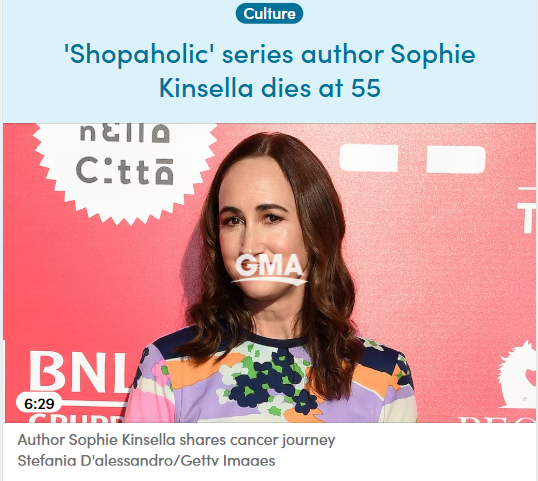 Sophie Kinsella’s Final Book Was a Goodbye? 📚
