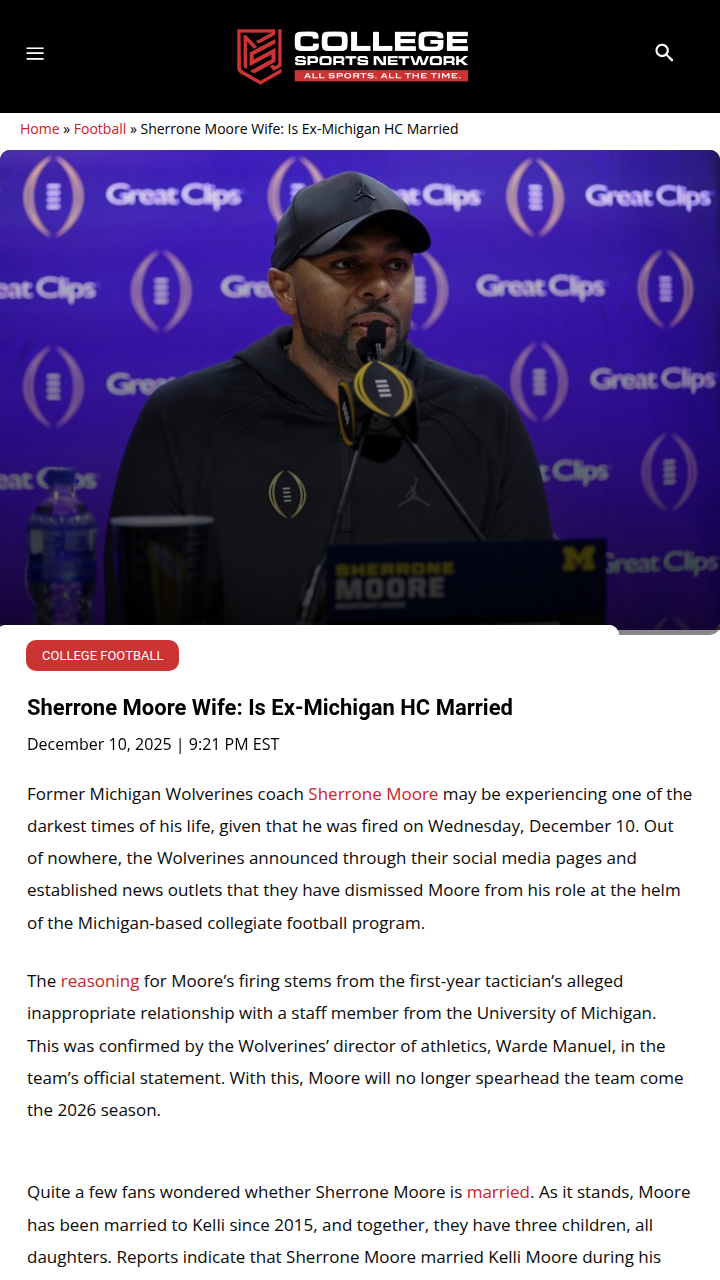 Wolverines Rocked: Moore Out Amid Scandal