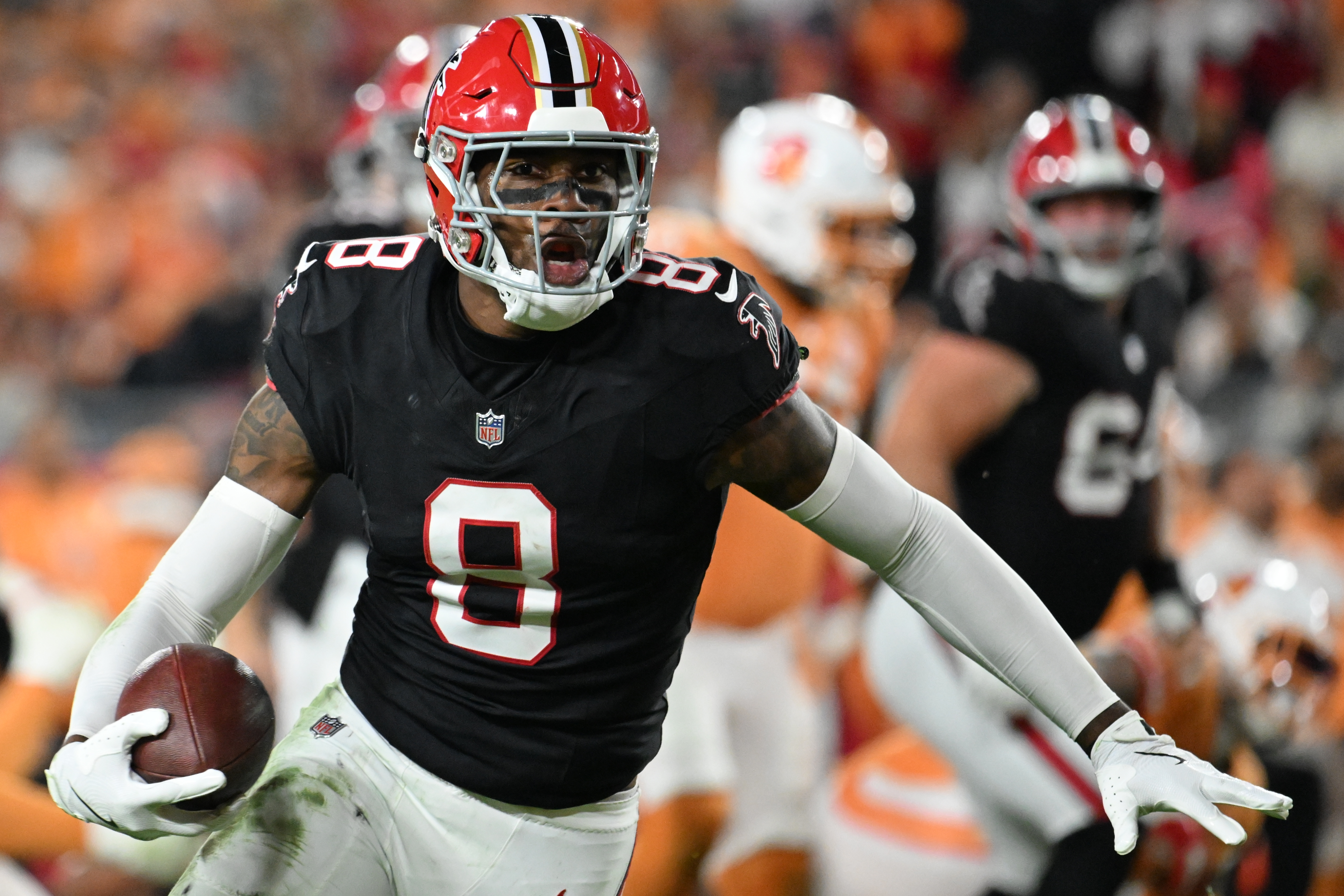 Kyle Pitts went absolutely nuclear by halftime