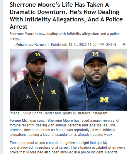 Sherrone Moore’s shocking fall from grace