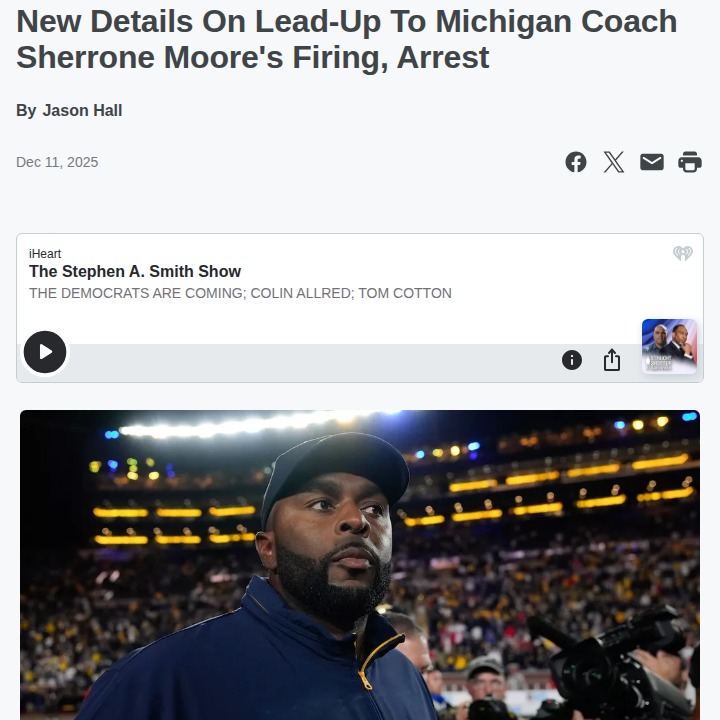 Michigan rocked by Sherrone Moore firing