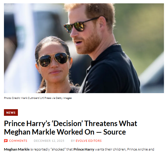 Meghan ‘Shocked’ by Harry’s UK School Plan 🇬🇧