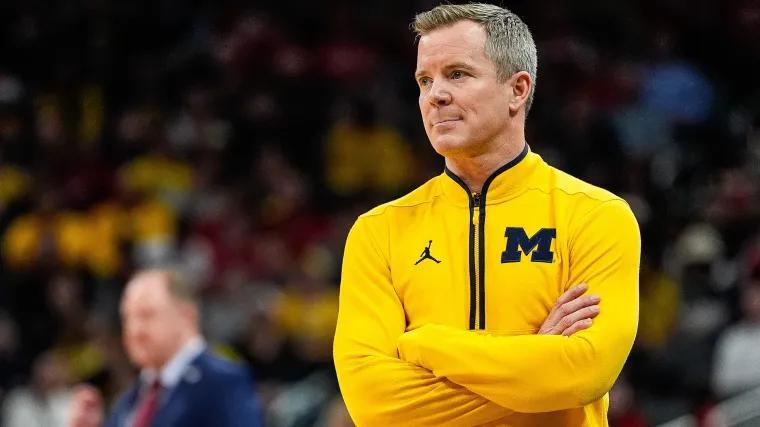 Michigan coach Dusty May cheers Indiana’s big upset